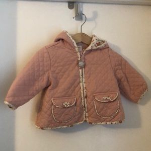 Gymboree 6-12 months pink quilted jacket